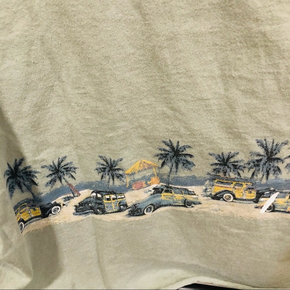 Newport Blue Oversized Greenish Cropped Tee - Picture 13 of 15